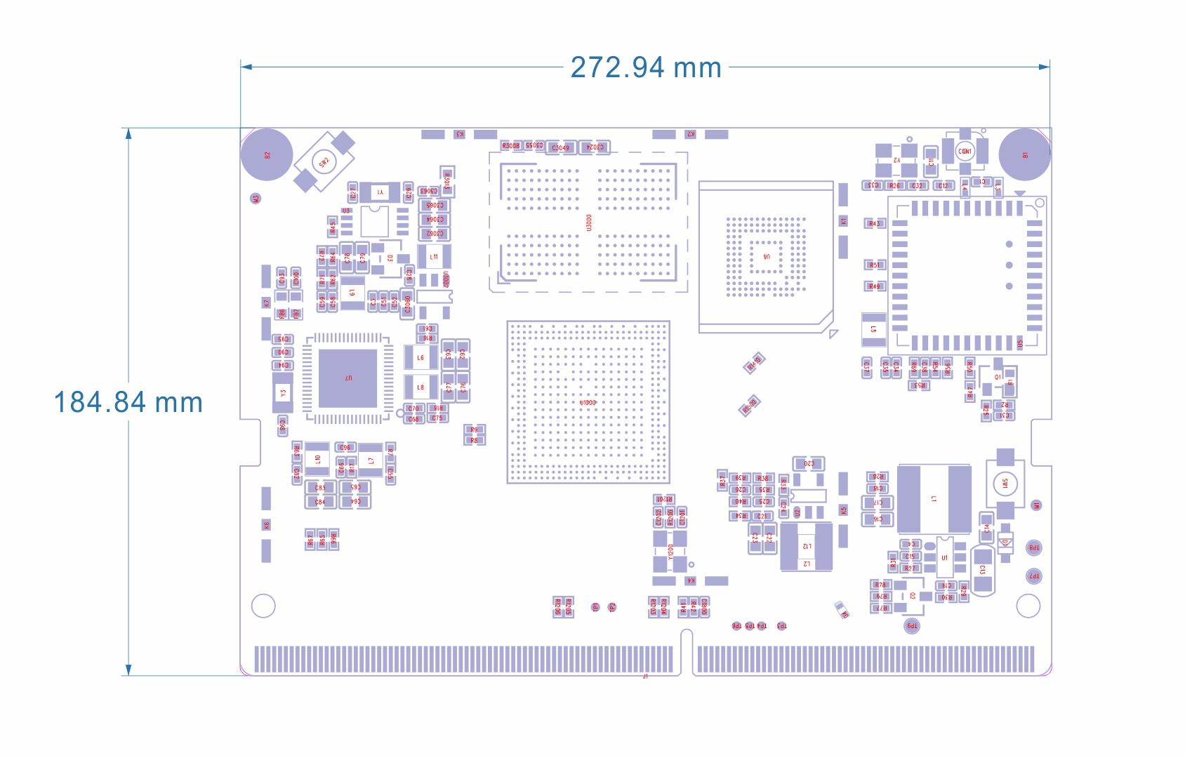 YeaCreate-RK3562-CORE Size