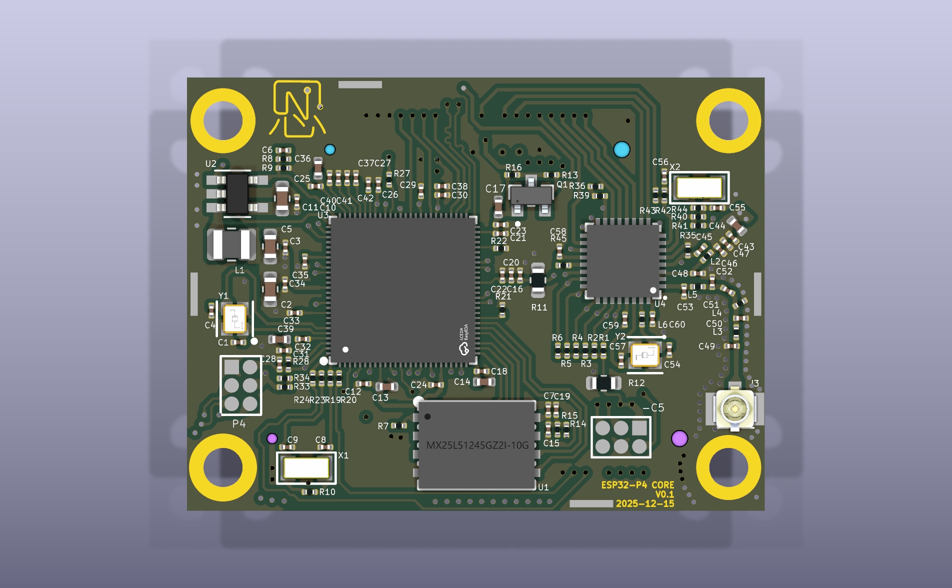 YeaCreate-ESP32-P4-CORE核心板 YeaCreate-ESP32-P4-CORE核心板