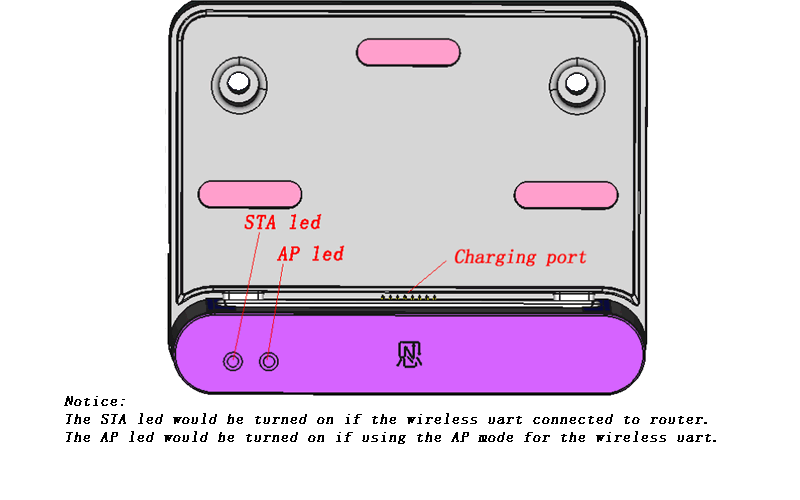 Ntablet open source tablet charging base (front)