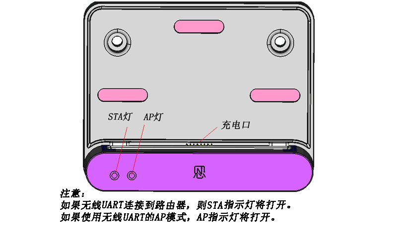 Ntablte开源平板充电底座（正面图）